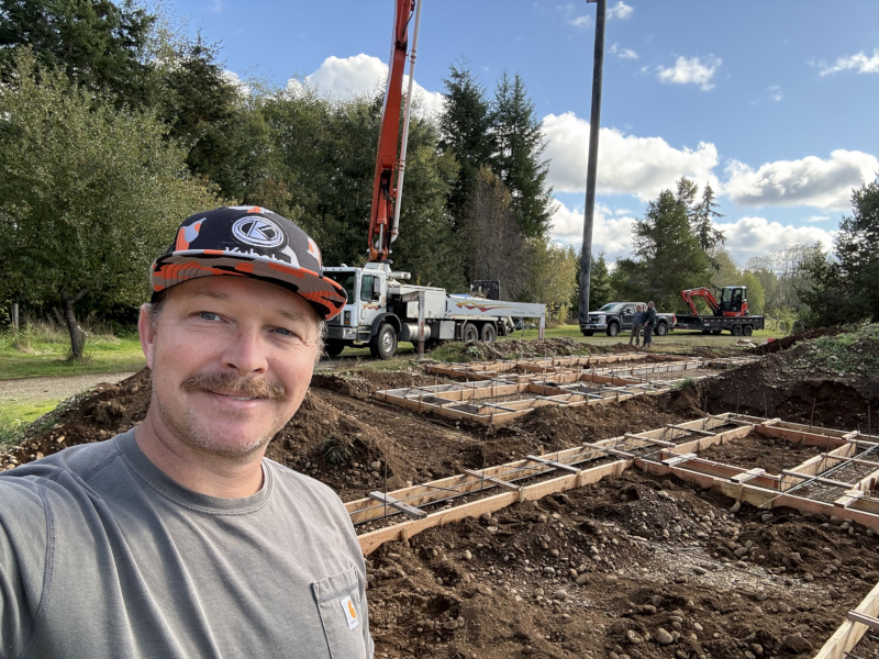 Concrete foundation project